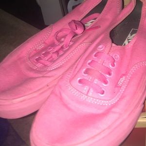 Bubblegum pink vans